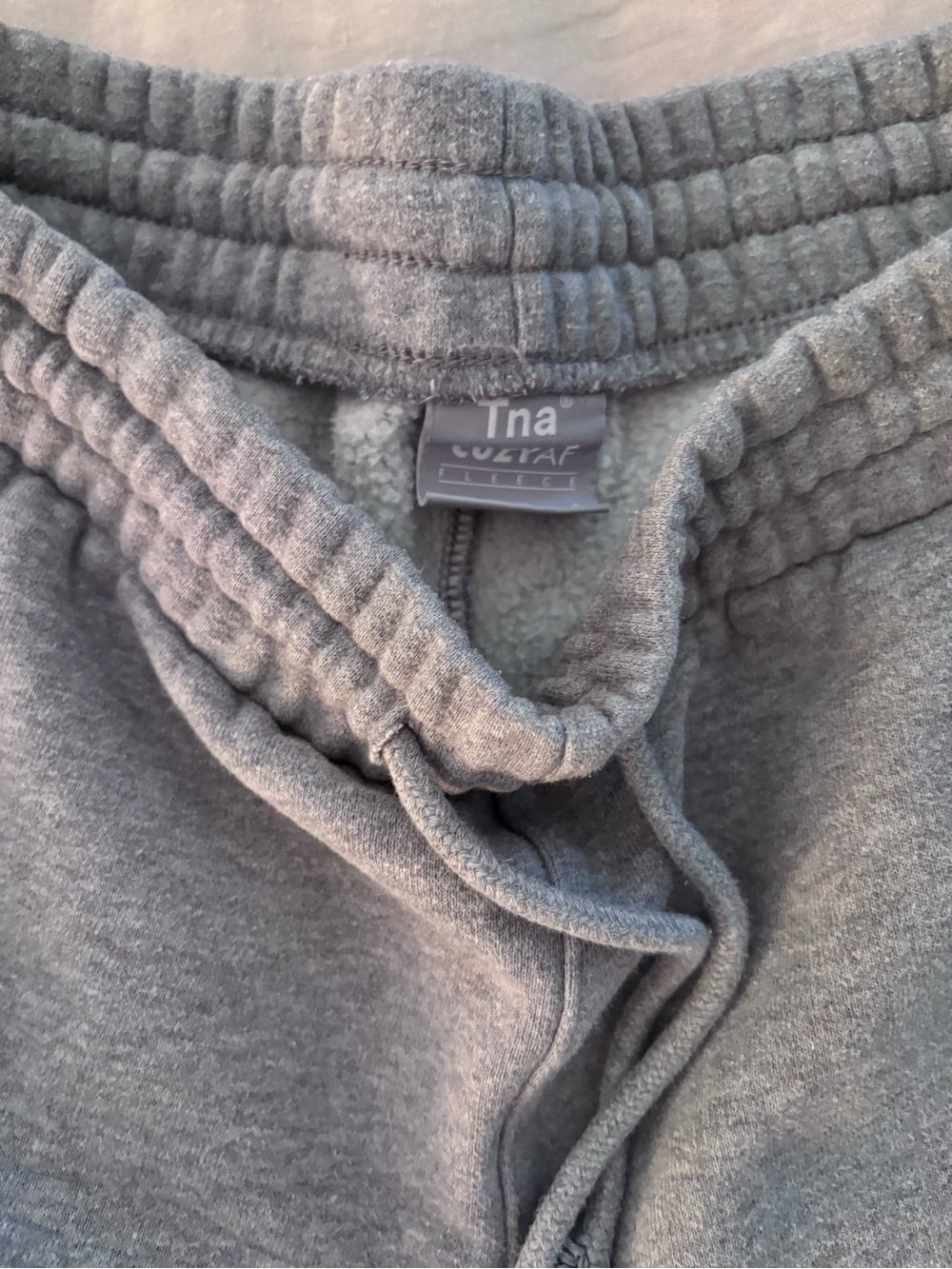 TNA Gray Fleece-Lined Sweatshorts